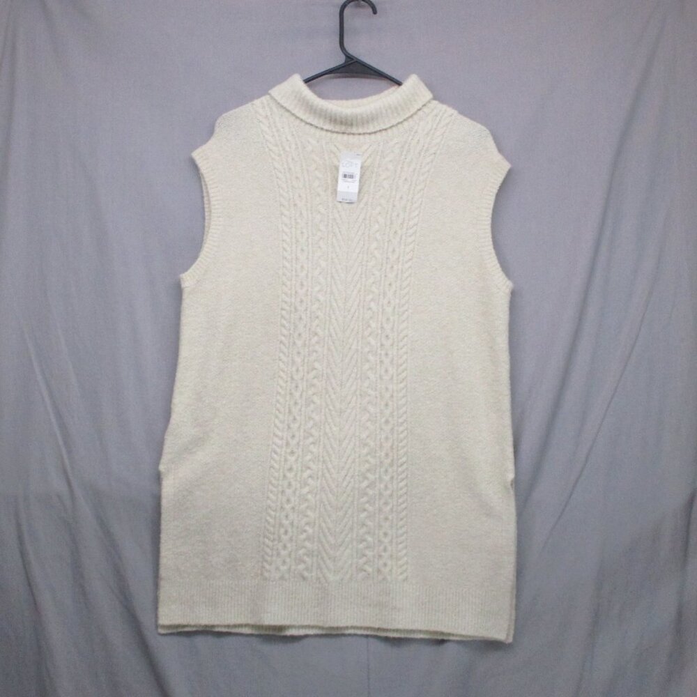NWT Loft Sweater‎ Vest Soft White Women Size | S